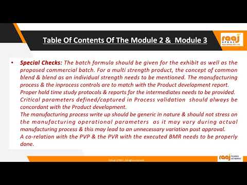 CMC P-part for Drug Product as per ICH CTD eCTD-By Rajashri Ojha