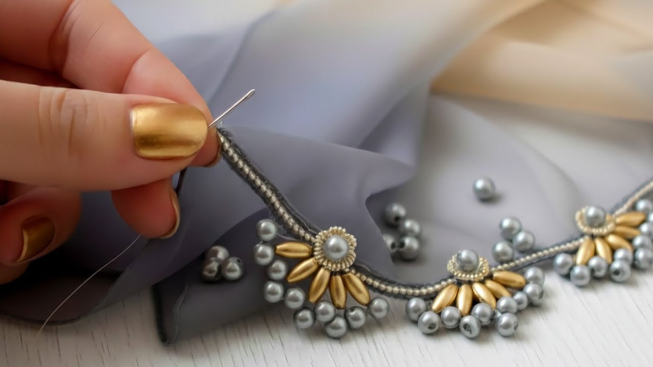 ""How to Use This Beautiful Beaded Fabric in Your Design 🤔