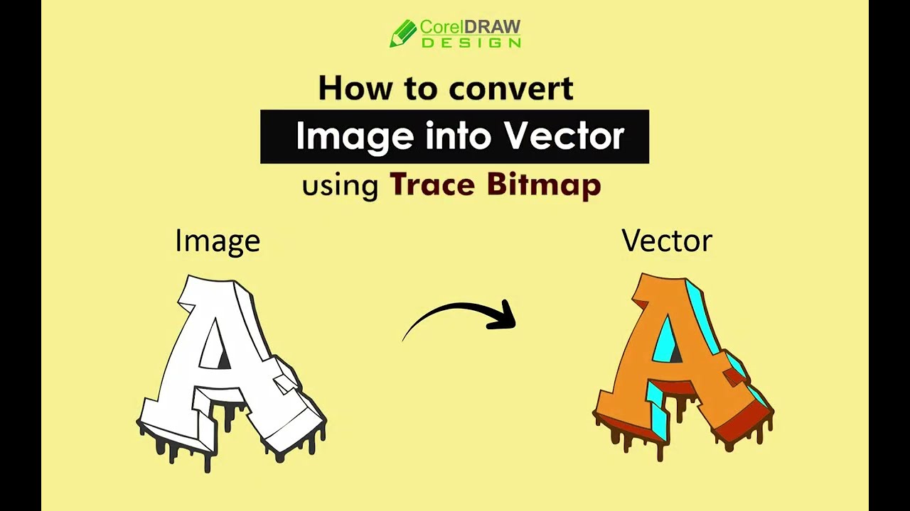 How to convert Image into Vector | Trace Bitmap | CorelDraw Turorial