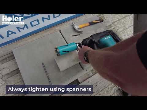 Slide 2 - DDU★★★ | DRY core drill bit | 162x130x½" female (video)