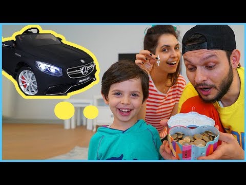 Yankı Akülü Araba Almak İçin Kumbarasındaki Paraları Çıkartıyor