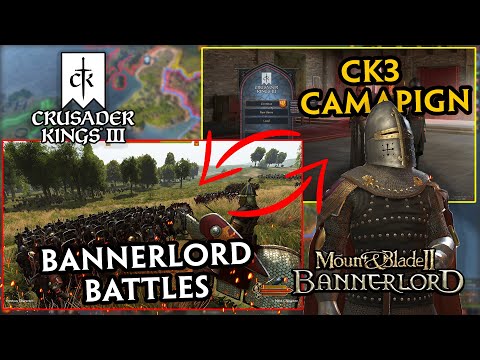 CRUSADER BLADE Mod - Bannerlord Battles With Crusader Kings 3 Campaign