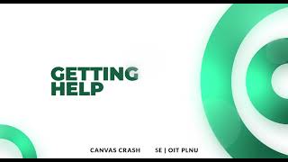 Canvas Crash Course: Get Help