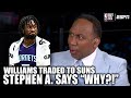 Stephen A. IRATE at Mark Williams being traded to Suns: 'WHY?!' | 2025 NBA Draft