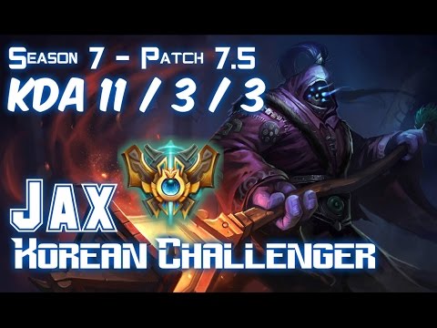 JAX KOREAN CHALLENGER vs RENEKTON Top - Patch 7.5 KR Ranked