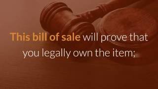 Bill of Sale Template - How to Prepare a Bill of Sale Properly?