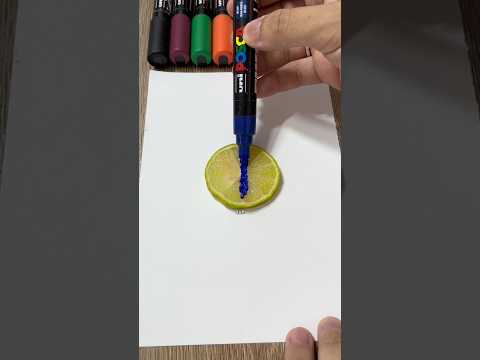 arte em um LIMÃO? 🍋‍🟩🎨 #arte #desenho #shorts