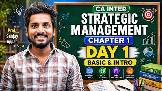 Strategic Management | Inter CA | Day 1 | Sanjay Appan | BB Virtuals