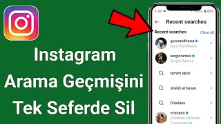 Instagram arama geçmişini tek seferde nasıl silebilirim (2025)