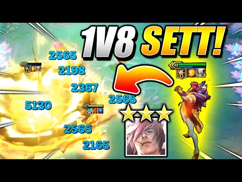 SETT ⭐⭐⭐ 1V8 GIGA NUKE!  - TFT SET 4 Teamfight Tactics FATES I Guide Best Comps Build Strategy