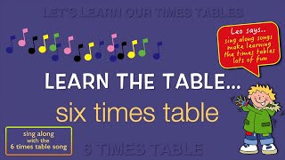 Kidzone - Learn The Table - Six Times Table