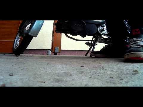 Jawa Babetta 210 - Sport Airfilter test, sound!