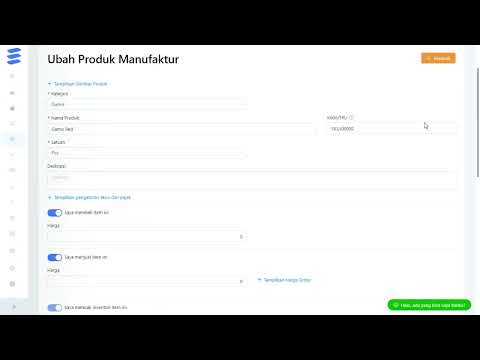 FITUR PRODUK MANUFAKTUR DISETTING UNTUK TIDAK DIJUAL