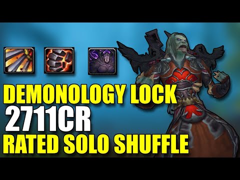 2711 CR Demonology Warlock Solo Shuffle - This Spec Is Dominating Arenas