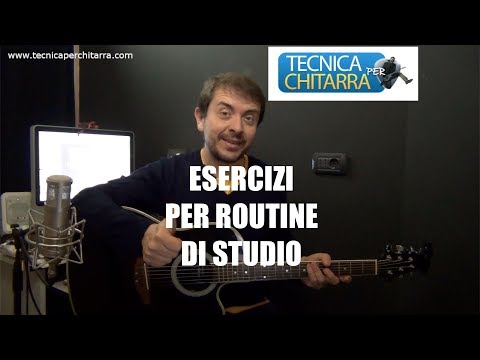 Lezioni di chitarra: Esercizi per routine di studio