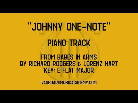 Johnny One-Note [from Babes In Arms] - Eb major - piano track