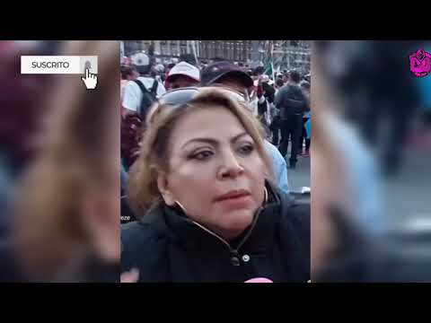 ¡DE RISA! MUJER PAGÓ 1400 DÓLARES PARA VER A AMLO Y A UN MONTÓN DE ACARREADOS EN EL ZÓCALO!
