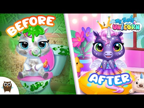 My Baby Unicorn Makeover 🤗 My Baby Unicorn - Pony Care | Baby Unicorn Dressup 🦄 TutoTOONS