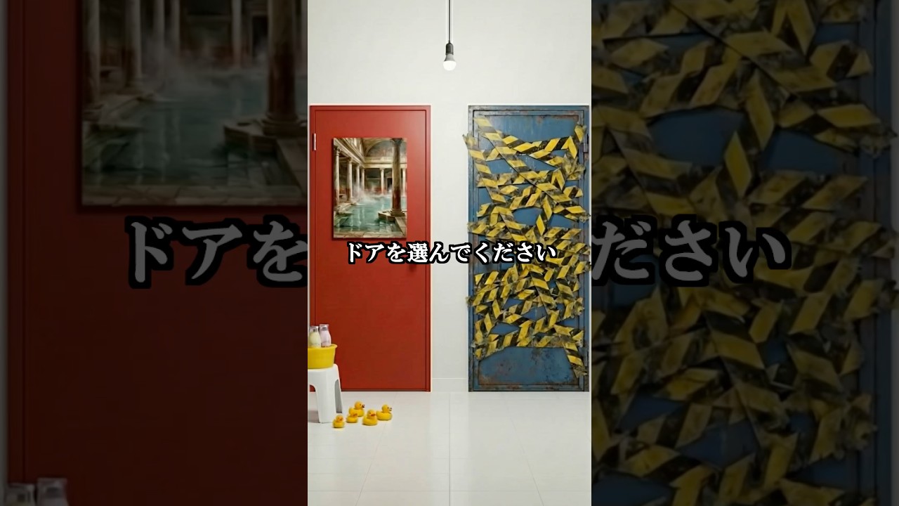 無意識でドアを選んでください Pick a door!