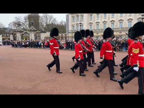 Changing of the Guard💂🏽‍♂️💂🏻‍♀️at Buckingham Palace 🇬🇧 런던 근위병 교대식