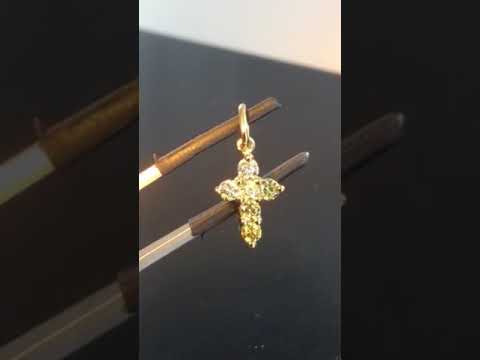 Canary Diamond Cross R7995