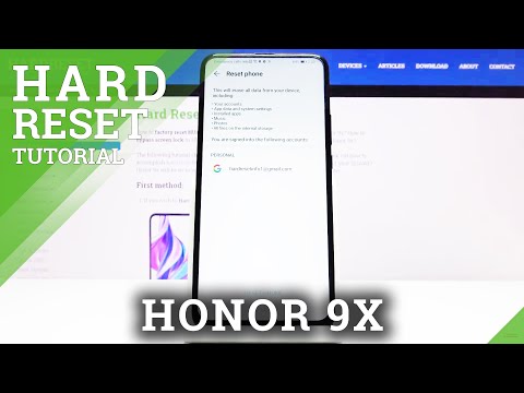 How to Hard Reset Honor 9x - Wipe Data by Settings