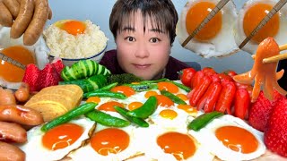 ASMR オールスター食材【咀嚼音/Mukbang/Eating Sounds】【字幕あり】