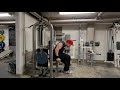 120kg dips machine 3x20 reps