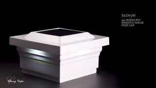 Watch A Video About the Majestic White Outdoor Solar LED Post Cap