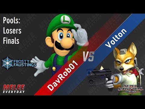 Frosty Faustings IX - DavRob01 (Luigi) vs. Volton (Fox) - SSBM - Pools, LF