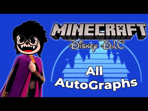 Kristoforandchaz - Minecraft Disney DLC All Autographs Guide