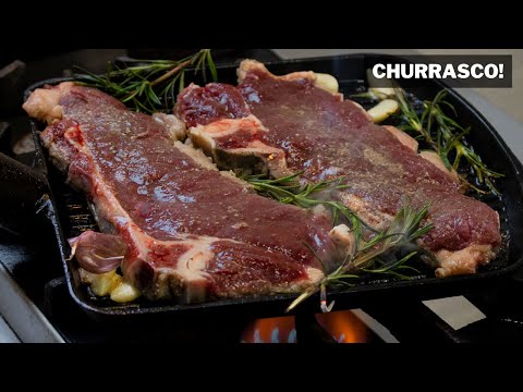 Cocinando CHURRASCO a la Parrilla sin Brasas Casero | Abelca