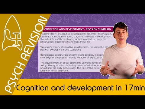 Cognition and development - AQA Psychology in 17 MINS! *NEW* Quick Revision for Paper 3