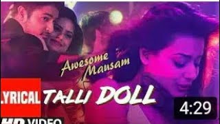 TALLI DOLL Full Lyrical video song  AWESOME MAUSAM | Benny Dayal Watchapp status