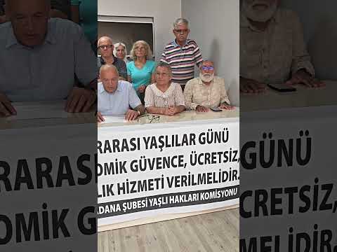Mevlüt Kaya, Adana İHD adına Yaşlı Haklarına Dikkat Çekti.