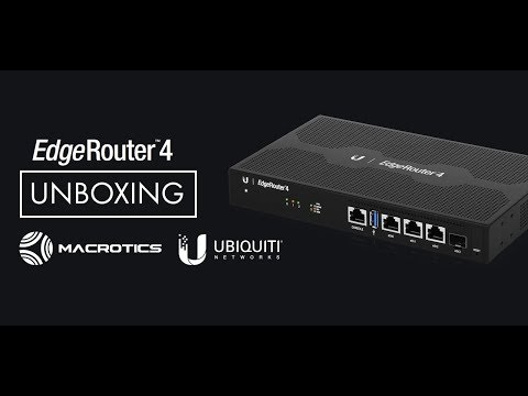 Maršrutizatorius Ubiquiti EdgeRouter 4-Port video