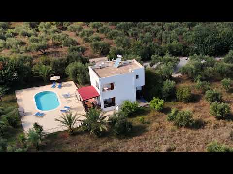 A bird's eye view of our 4 villas, only a few Km from the beach