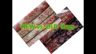 Old vs. New 40Raj Tabriz Persian Carpets - Comparison Between Same Type Handmade Rugs