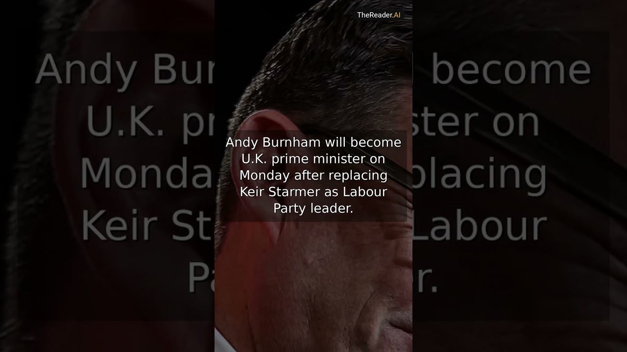 Andy Burnham to become United Kingdom prime minister after meeting King Charles the Third | #Shorts