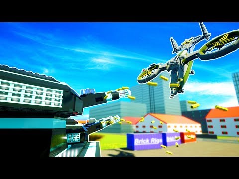 EXTREME ANTI AIR TANK VAPORIZES TWIN BLADE HELICOPTER! - Brick Rigs Workshop Creations Gameplay