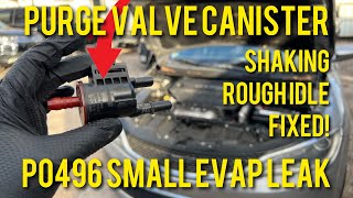 2015 CHRYSLER 200 2.4L ROUGH IDLE SHAKING FIXED FAST & EASY P0496 SMALL EVAP SYSTEM LEAK PURGE VALVE