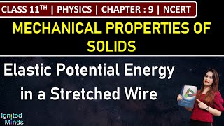 Class 11th Physics | Elastic Potential Energy in a Stretched Wire | Chapter 9 | NCERT