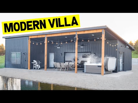 MORADIA MODERNA e MINÚSCULA com lago privativo e banheira de hidromassagem! (Tour completo do Airbnb)