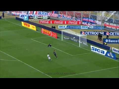 Ocasión de Salcedo. San Lorenzo 0 - Banfield 0. Fecha 3. Torneo Primera División 2014. FPT