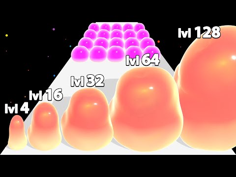 JELLY RAID - Level Up Jelly Blob Run (ASMR Gameplay)