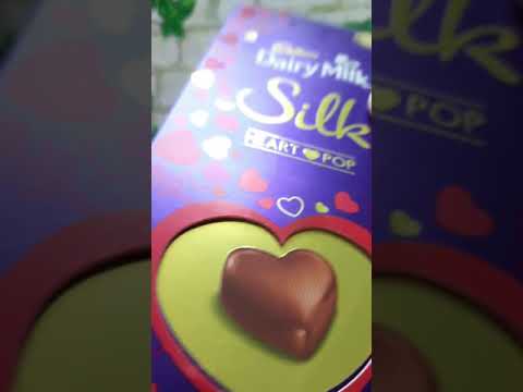 Dairy milk silk heart pop