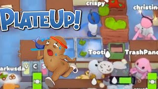 PlateUp! The Crispy Crate! Salad Tiny Turbo Quad World Record with Crispy_fx, christinee916 and Lock