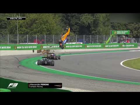 Alex Peroni F3 Monza [2019] Huge Crash [English]