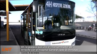 4H, la guagua que une el Intercambiador de Arrecife con el Hospital General cada 25 minutos