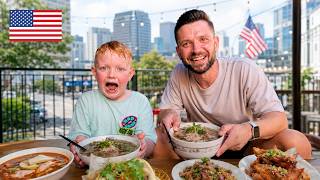 Brits Try the BEST Asian Food in Atlanta 🇺🇸 (Thai, Vietnamese & Lao! Feast!)